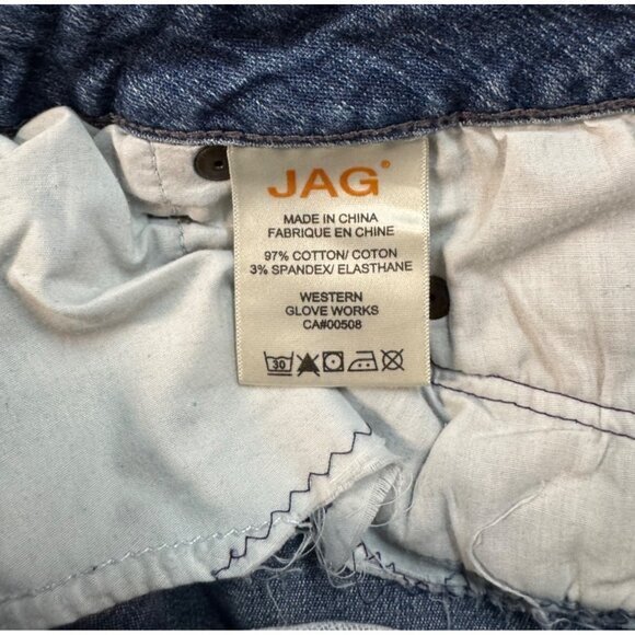 Jag Jeans Mid Rise Boot Leg Denim Womens Size 10 Blue Cotton Blend - Picture 5 of 12
